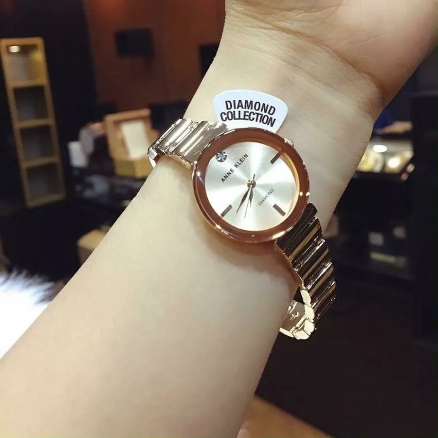 Đồng Hồ Anne Klein Diamond AK/1362RGRG Cho Nữ Vàng Hồng