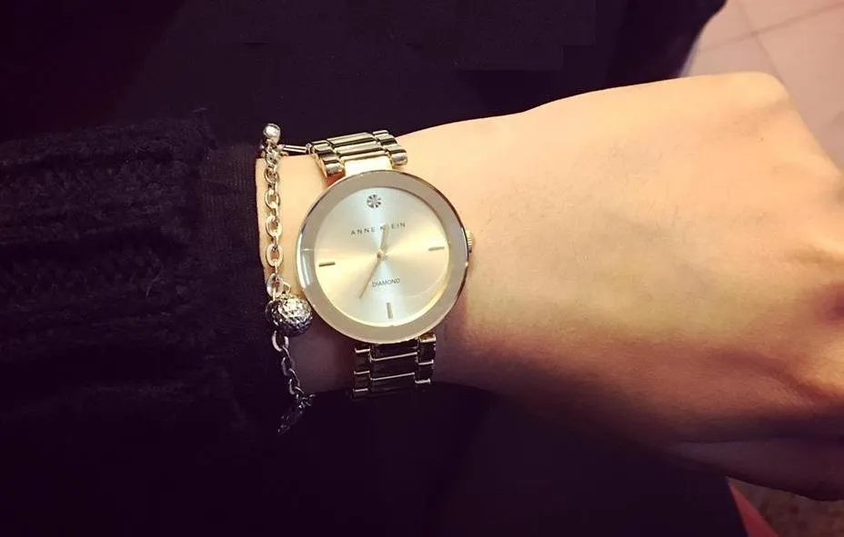 Đồng Hồ Anne Klein Diamond AK/1362RGRG Cho Nữ Vàng Hồng