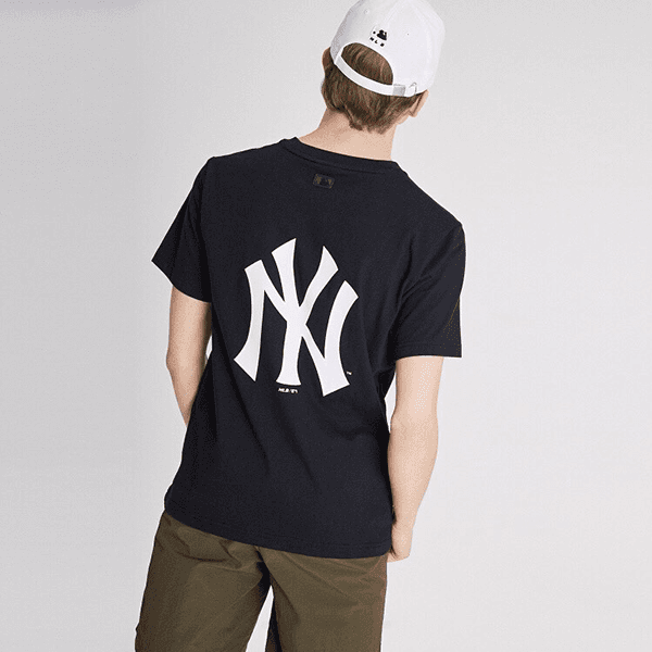 Áo Phông MLB New York Yankees Popping Big Logo Short Sleeve T – Shirt Black Size 90 - 3