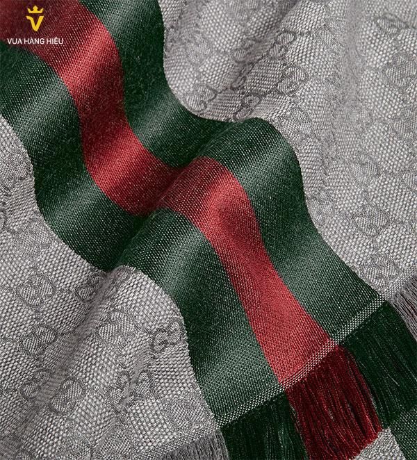 Khăn Gucci GG Jacquard Knitted Scarf - 1