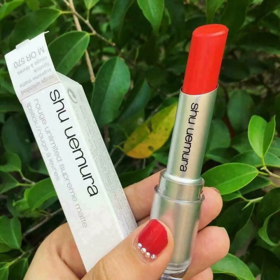 Son Shu Uemura 570 Màu Đỏ Cam - Son Môi - Vua Hàng Hiệu
