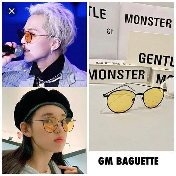 Kính Mát Gentle Monster Baguette M01 Màu Vàng