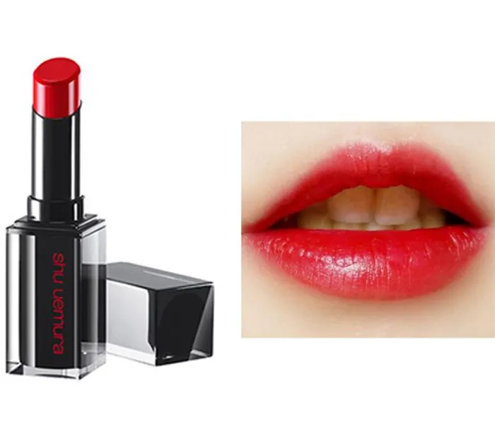 Son Shu Uemura Amplified RD 163 Màu Đỏ Tươi Dòng Vỏ Đen