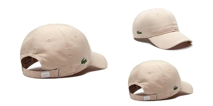 Mũ Lacoste Men's Gabardine Cap Beige Cho Nam