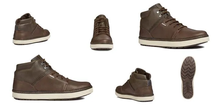 Sneakers Nam Geox U MATTIAS B ABX A TU.L+NB SY Cổ Cao Màu Nâu Size 44 - Giày - Vua Hàng Hiệu