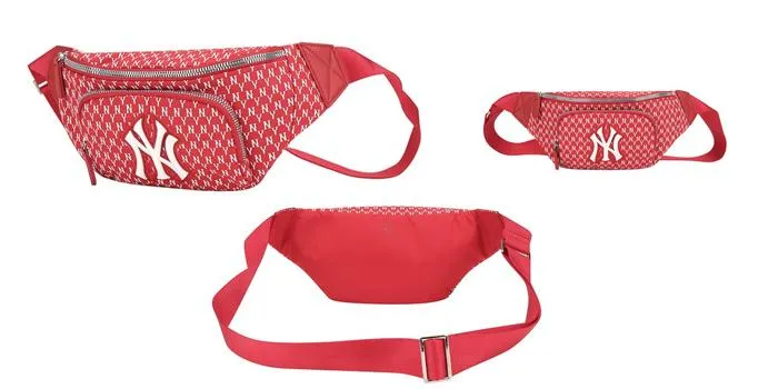 Túi Đeo Hông MLB New York Yankee Monogram Belt Bag Red - Túi xách - Vua Hàng Hiệu