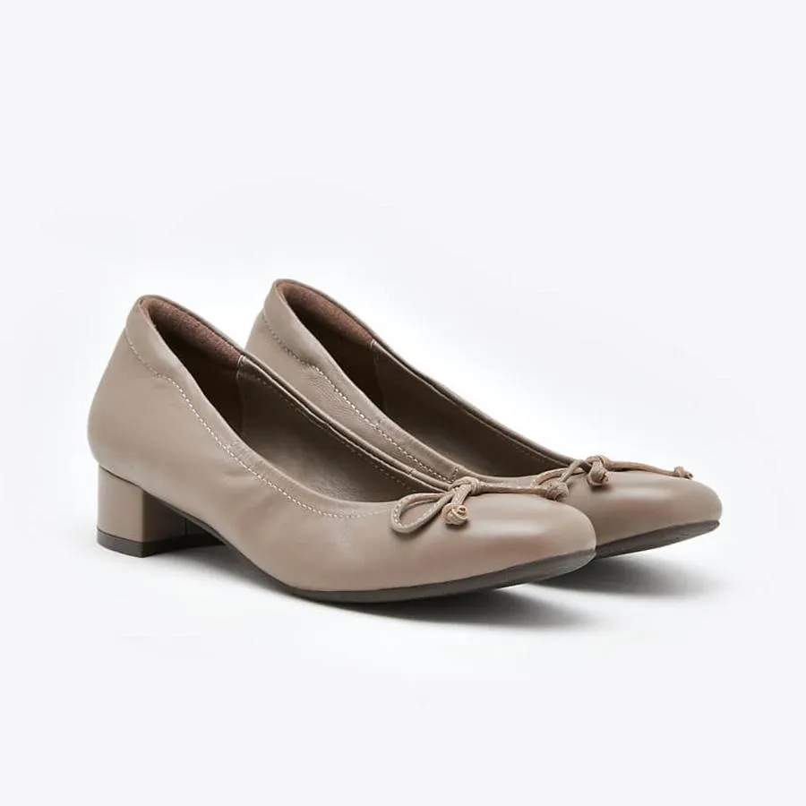 Giày Gót Thấp Nữ Pazzion 1913-2 - KHAKI - 34 Màu Nâu