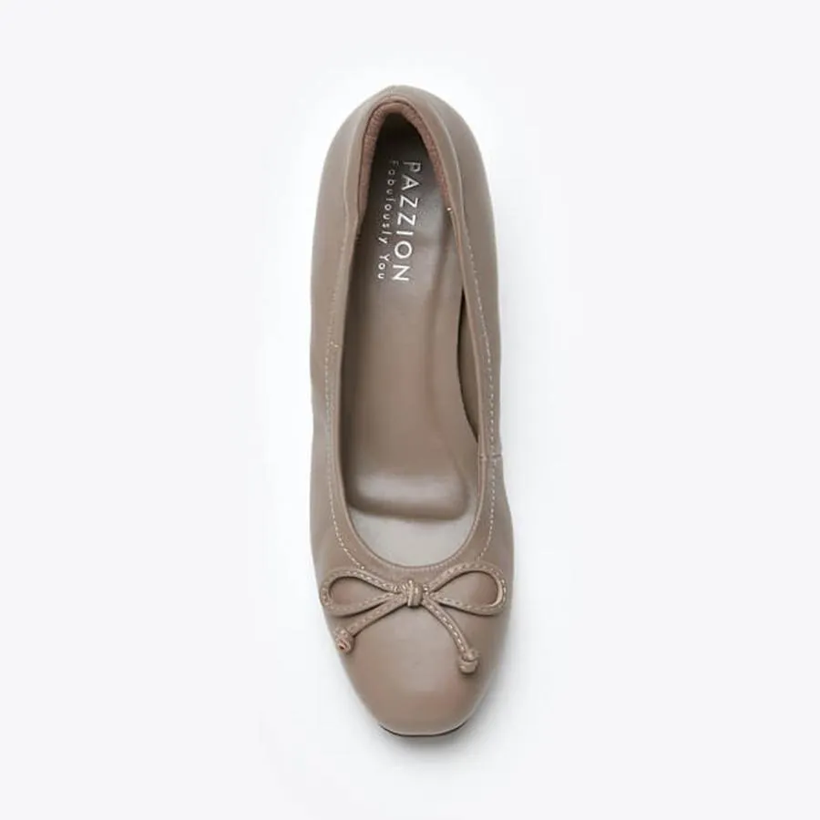 Giày Gót Thấp Nữ Pazzion 1913-2 - KHAKI - 34 Màu Nâu