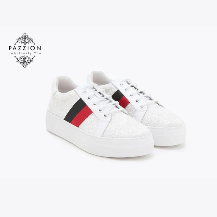 Giày Thể Thao Nữ Pazzion 318-11 Màu Trắng Size 37