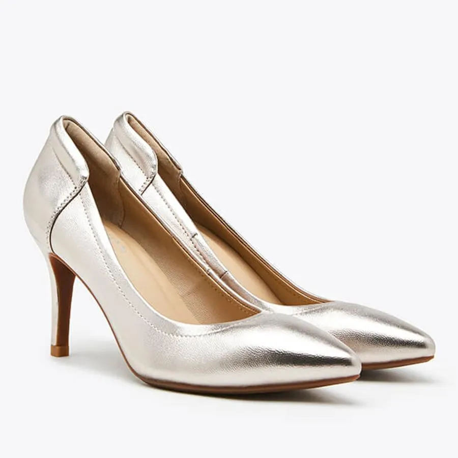 Giày Cao Gót Nữ Pazzion 3605-30 - LIGHT GOLD - Màu Vàng Nhạt Size 37 - Giày - Vua Hàng Hiệu
