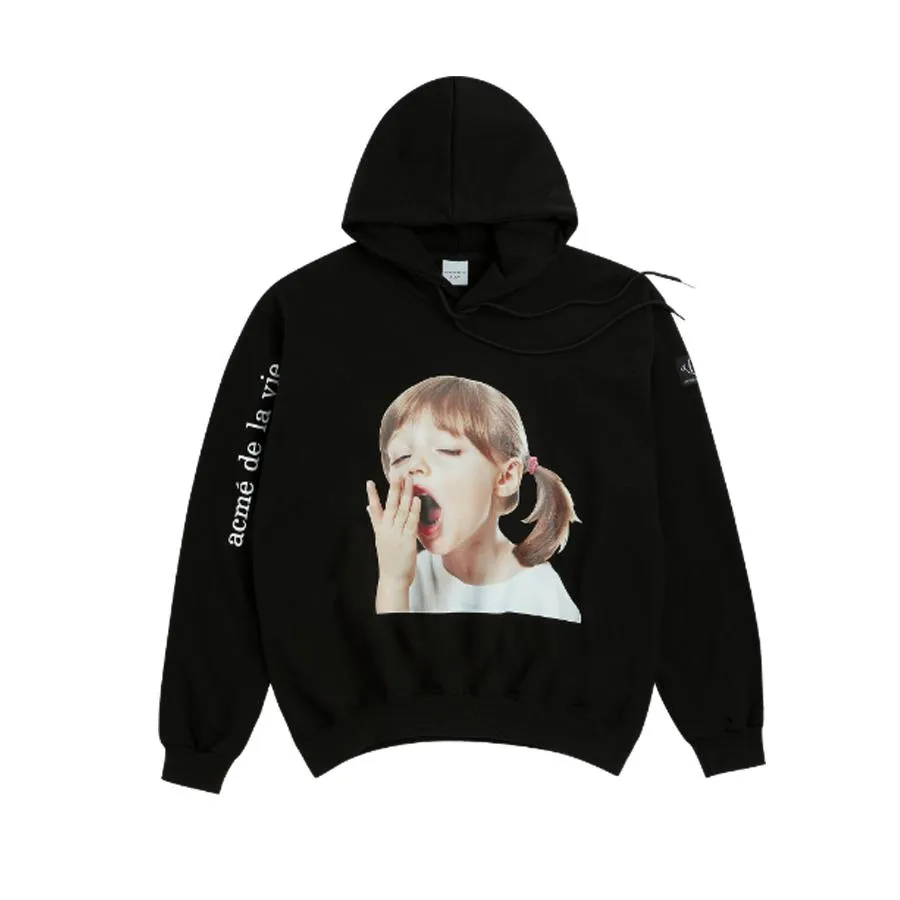 Áo Hoodie Acmé De La Vie ADLV Baby Face Yawn Màu Đen - Thời trang - Vua Hàng Hiệu