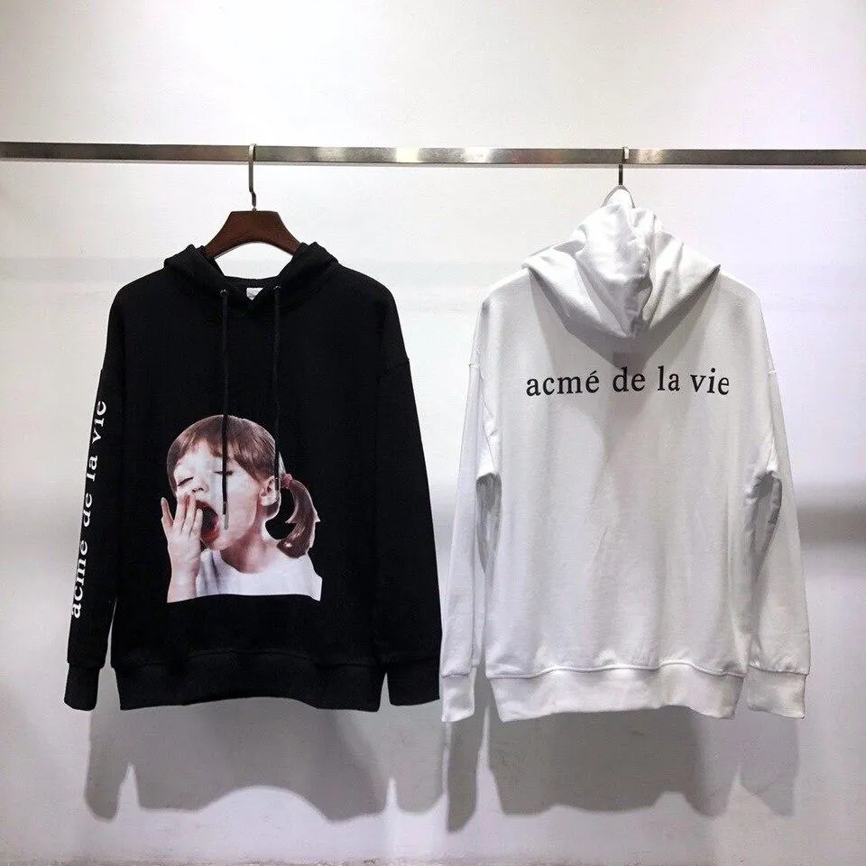 Áo Hoodie Acmé De La Vie ADLV Baby Face Yawn Màu Đen - Thời trang - Vua Hàng Hiệu