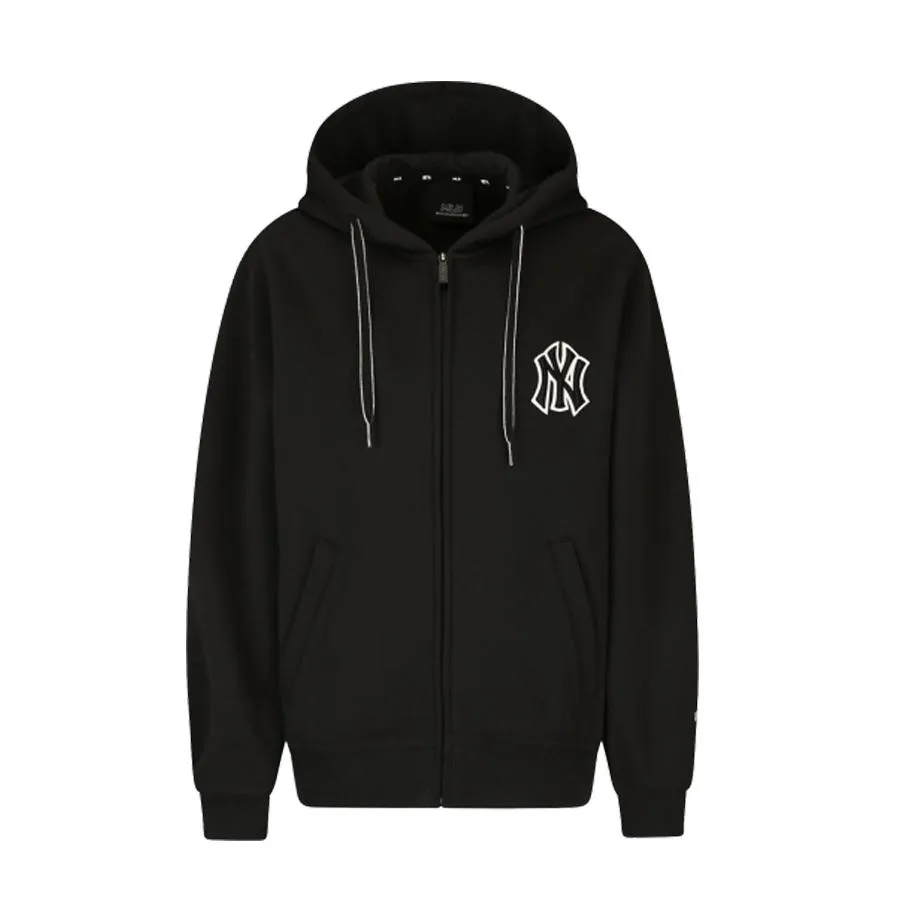 Áo Khoác Nỉ MLB New York Yankees Base Training Zip-Up Màu Đen - Thời trang - Vua Hàng Hiệu