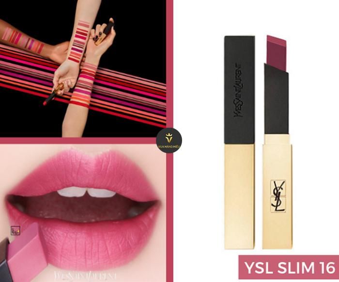 Chat son do bam may son ysl slim 16