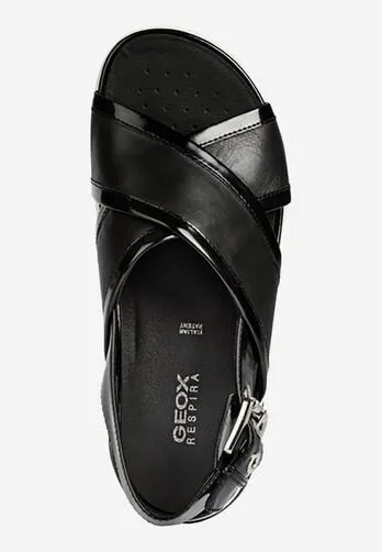 Sandals Đế Xuồng Geox Ottaya Sand A D92CMA Màu Đen Size 35