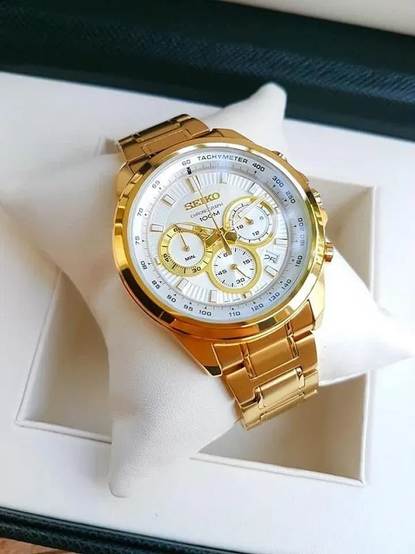 15 kiểu đồng hồ Seiko nam màu silver & gold chính hãng giá tốt