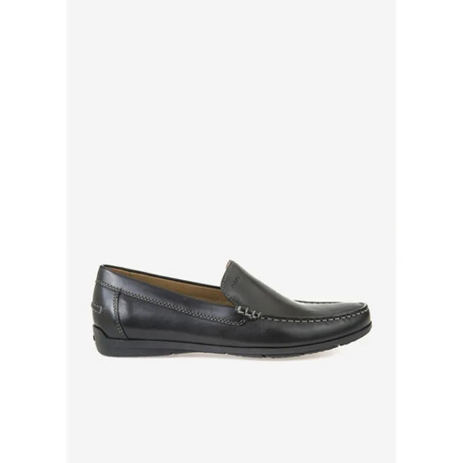 Giày Lười Nam Geox U SIRON A SMOOTH LEATHER Màu Đen Size 44 - Giày - Vua Hàng Hiệu