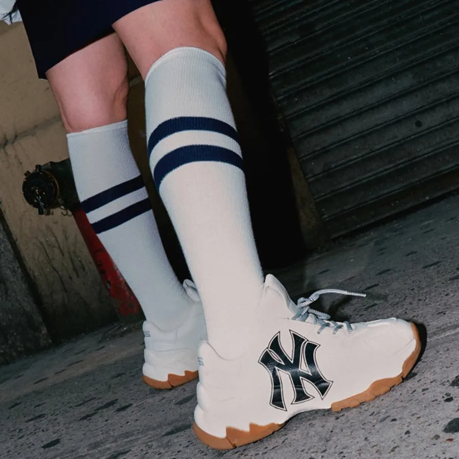Giày Sneaker MLB Big Bull Chunky Mickey New York Yankees Màu Trắng Size 240