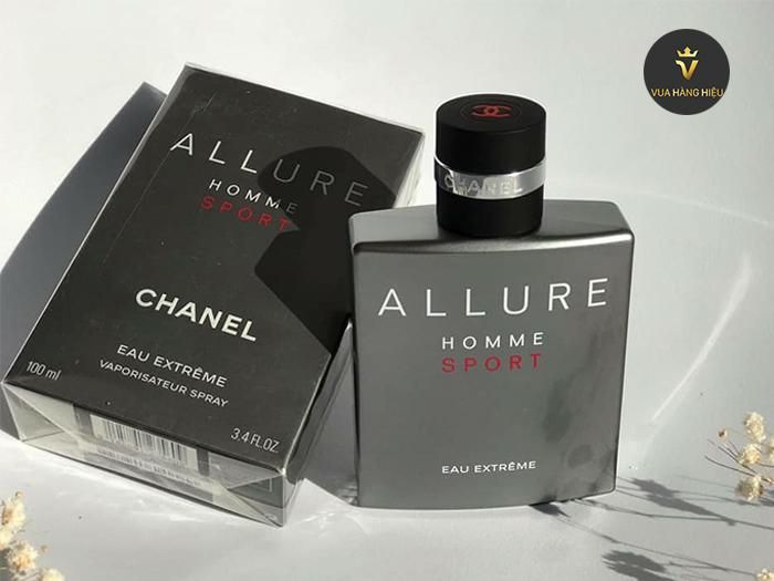 Thiết kế nước hoa Allure Homme Sport Eau Extreme nam tính, sáng tạo