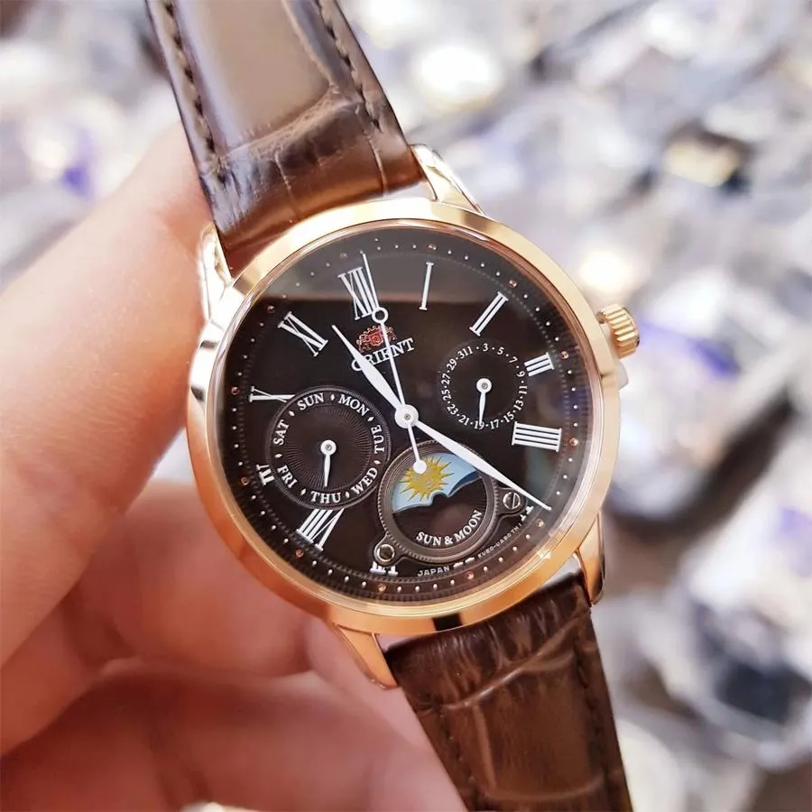 Đồng Hồ Orient Nữ Sun And Moon RA-KA0002Y00C Dây Da