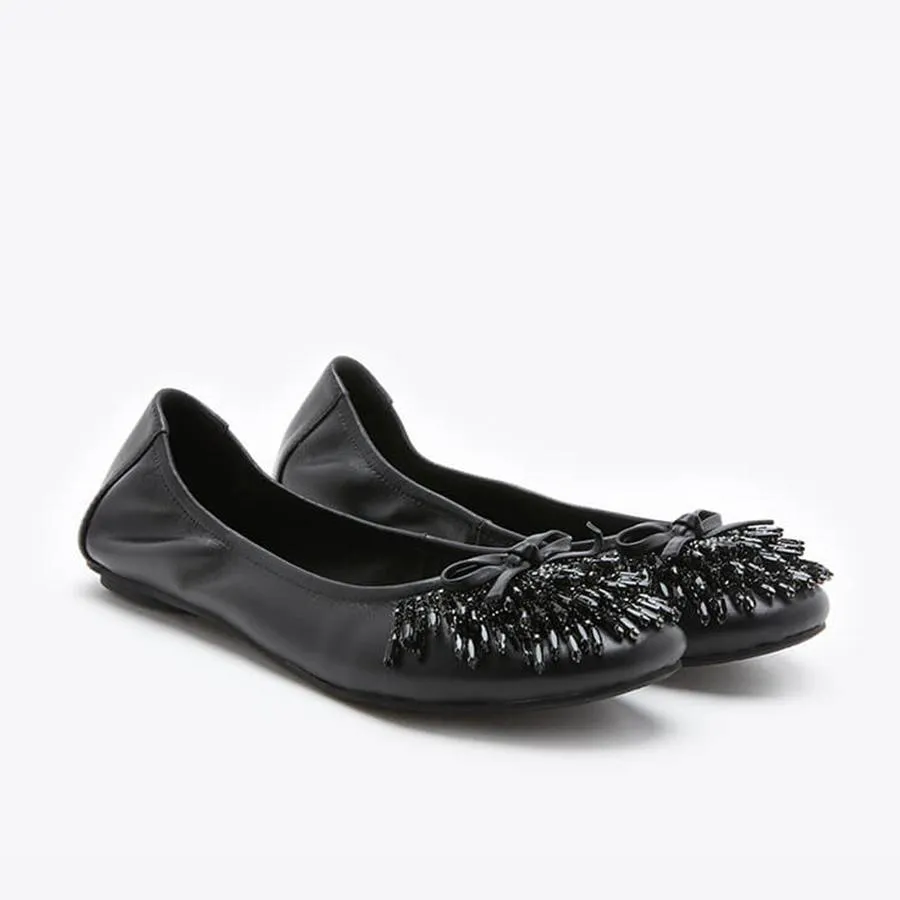 Giày Bệt Nữ Pazzion 1299-7 - BLACK - 34 Màu Đen