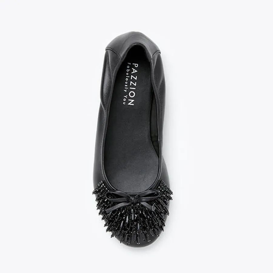 Giày Bệt Nữ Pazzion 1299-7 - BLACK - 34 Màu Đen