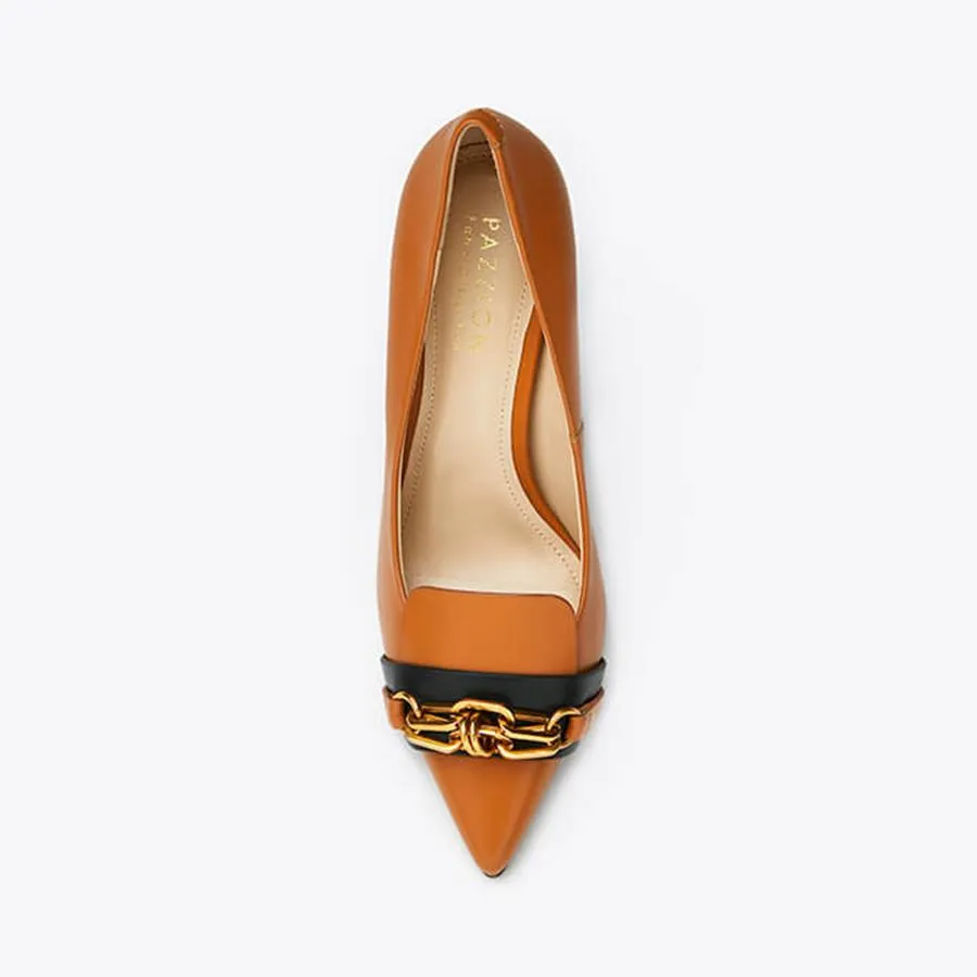 Giày Cao Gót Pazzion LT828-55 - CAMEL - 39 Màu Nâu