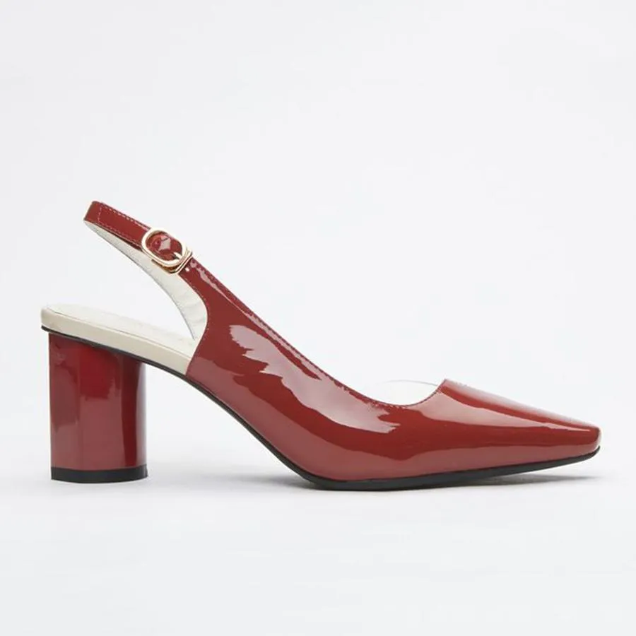 Giày Gót Thấp Pazzion Y08-3 - OXBLOOD - 35 Màu Đỏ