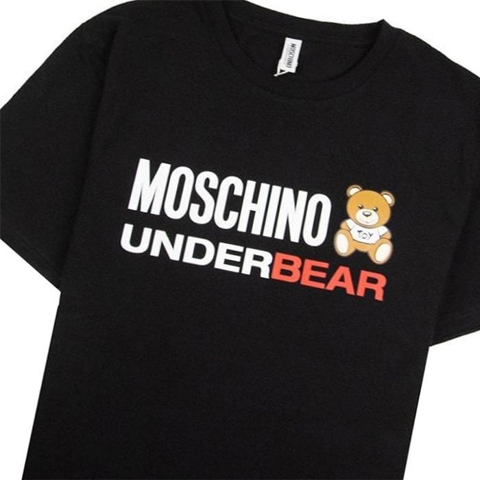 Áo Phông Moschino Underwear Underbear T-shirt Black - 1