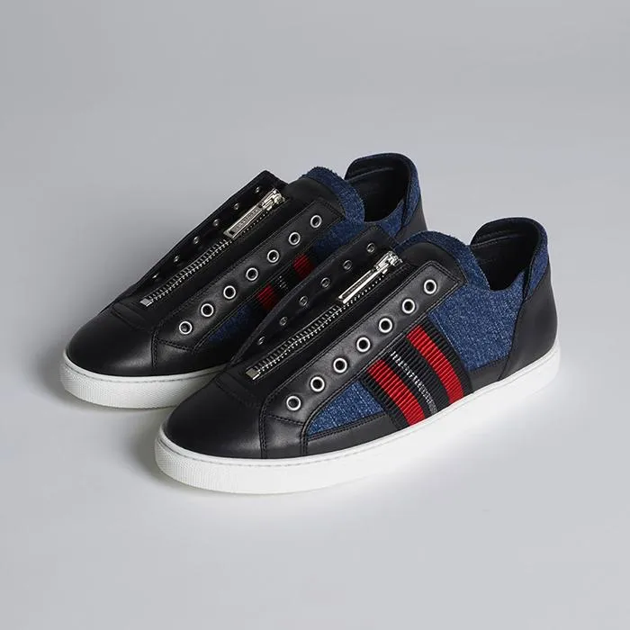 Giày Thể Thao Dsquared2 50's Rock Asylum Sneakers Màu Đen