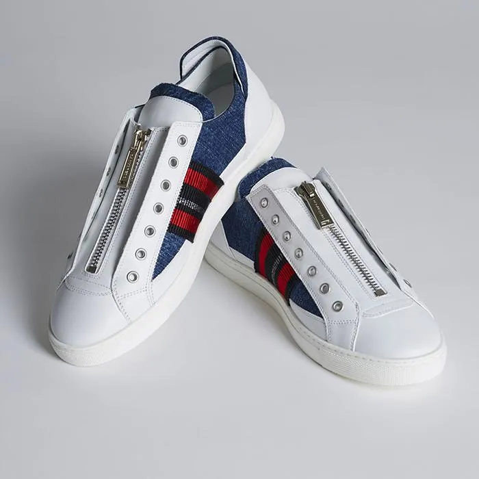 Giày Thể Thao Dsquared2 50's Rock Asylum Sneakers Màu Trắng