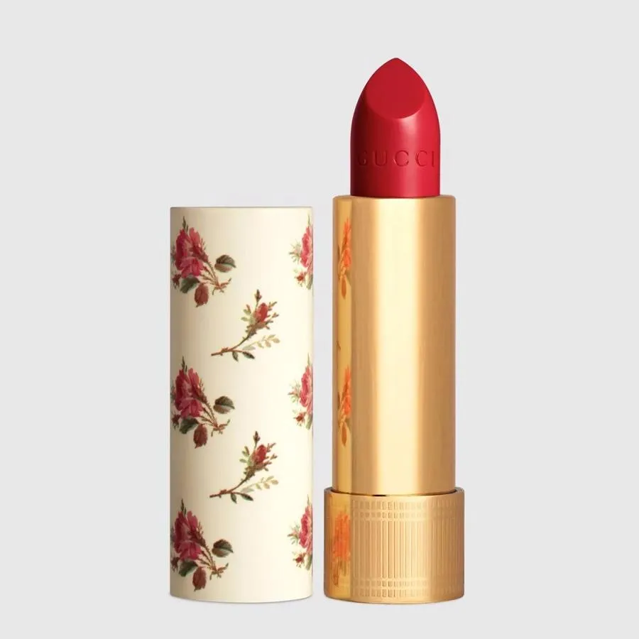 Son Gucci Rouge À Lèvres Voile Lipstick 25 Goldie Red Màu Đỏ Cổ Điển - Son Môi - Vua Hàng Hiệu