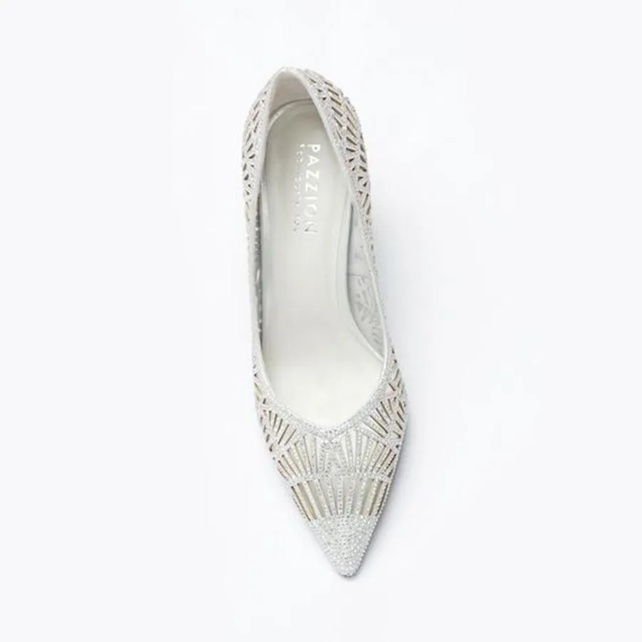 Giày Cao Gót Nữ Pazzion 5609-10 Màu Bạc Size 36