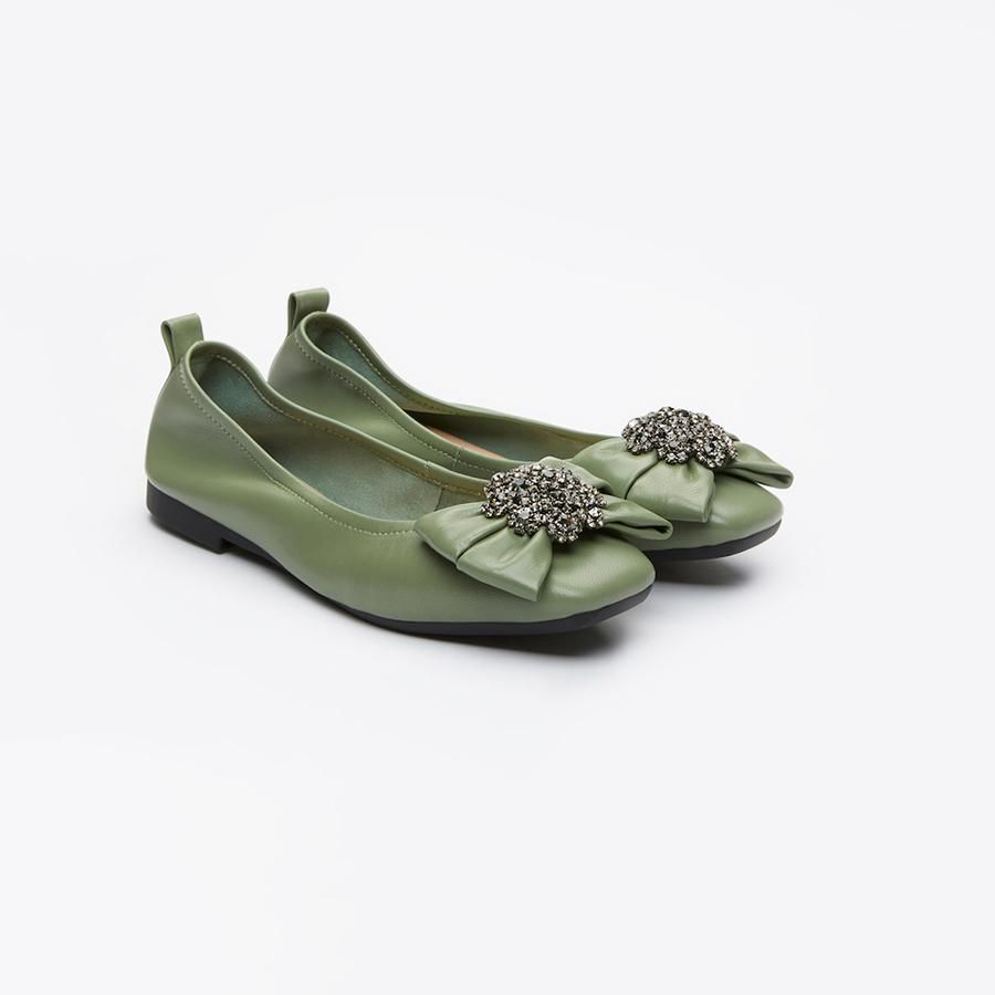 Giày Bệt Nữ Pazzion 5807-1 Màu Xanh Green Size 34 - 1