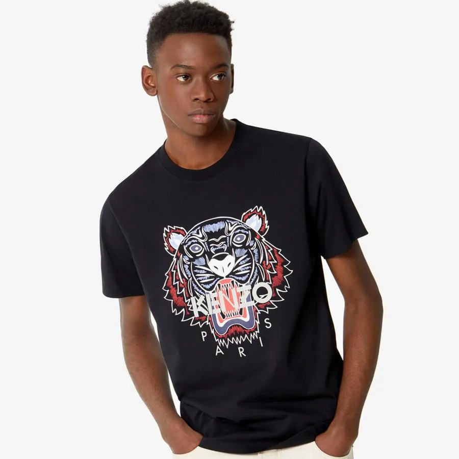 Áo Phông Kenzo Tiger T-shirt Ss2020 Màu Đen Hổ Đỏ