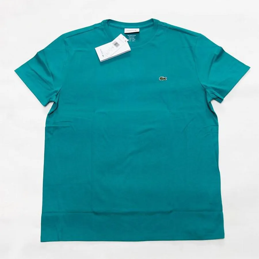 Áo Nam Lacoste Men's Camiseta Algodon Pima Màu Xanh Ngọc