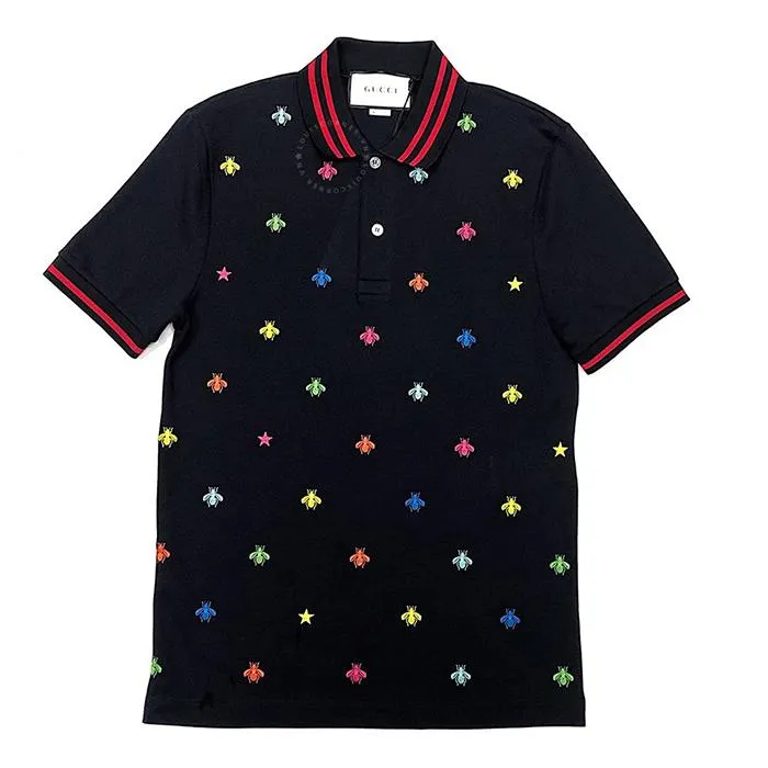 Áo Polo Gucci Polo Bee Multicolor Ss20 Màu Đen