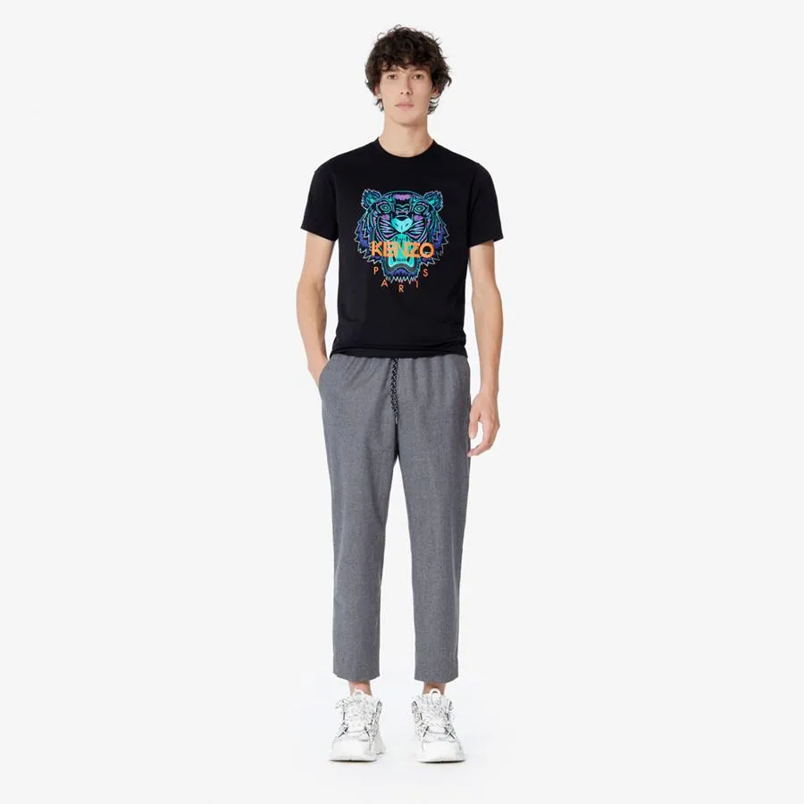 Áo Phông Kenzo Tiger T-shirt Màu Đen Hổ Xanh