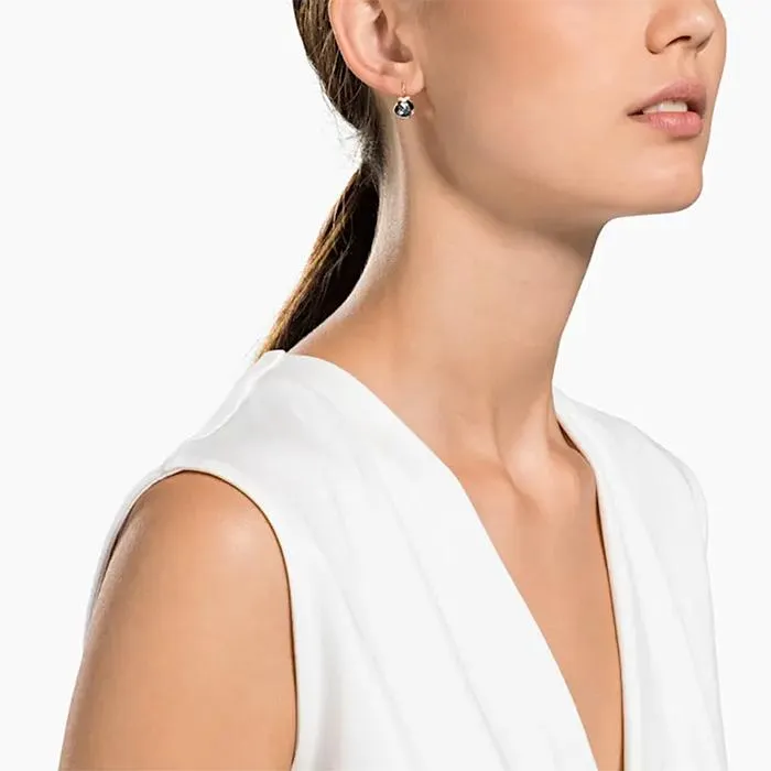 Khuyên Tai Swarovski Bella V Pierced Earrings Gray Rose-Gold Tone Plated - Trang sức - Vua Hàng Hiệu