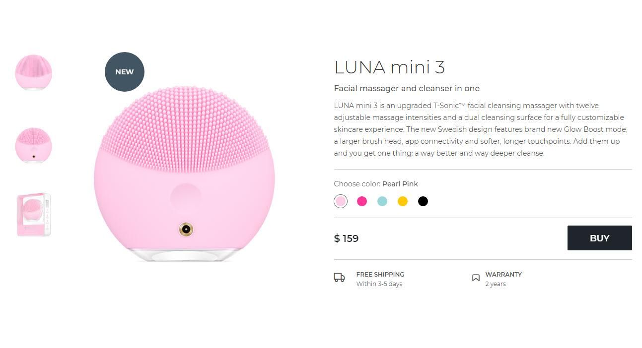Giá máy Foreo Luna Mini 3 hồng