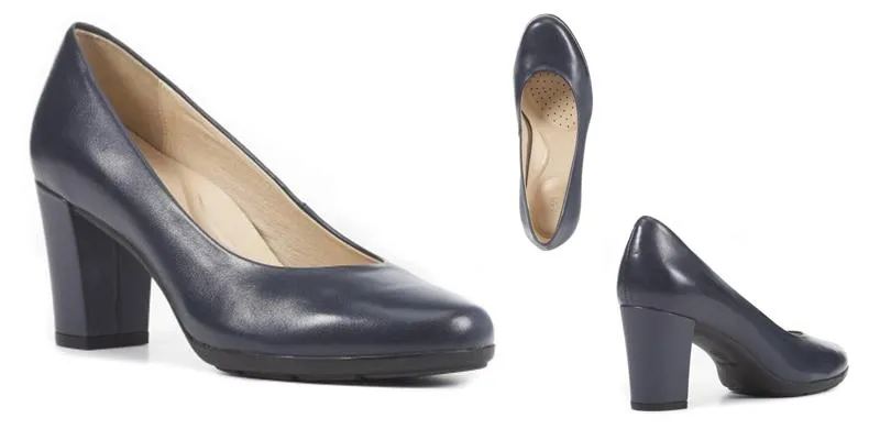 Giày Cao Gót Geox D ANNYA C NAPPA Màu Xanh Navy Size 37