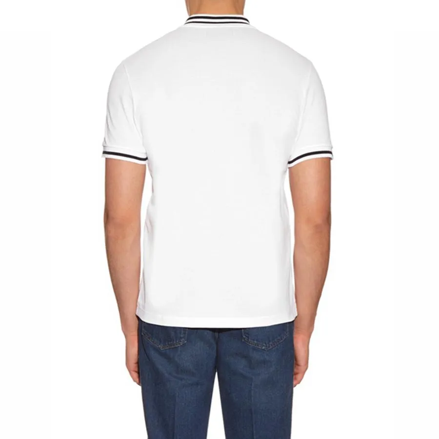 Áo Polo Gucci Men Bee And Star-Embroidered Cotton Polo Shirt Màu Trắng - Thời trang - Vua Hàng Hiệu