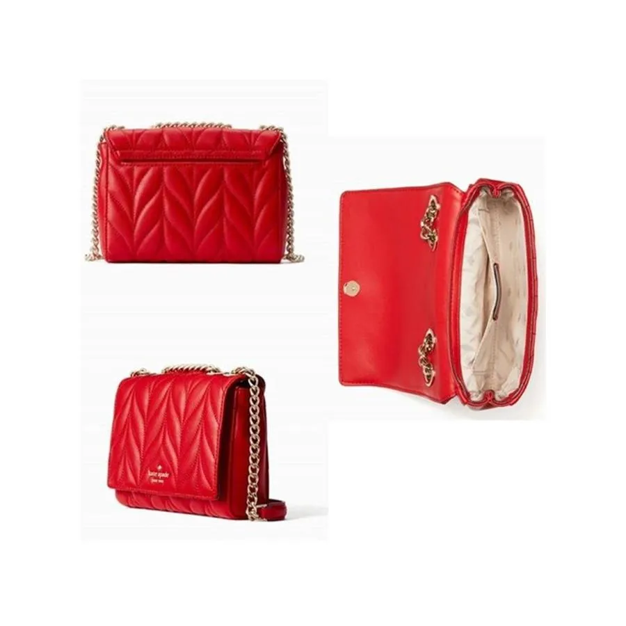 Túi Xách Kate Spade New York Briar Lane Quilted Mini Emelyn Crossbody Màu Đỏ