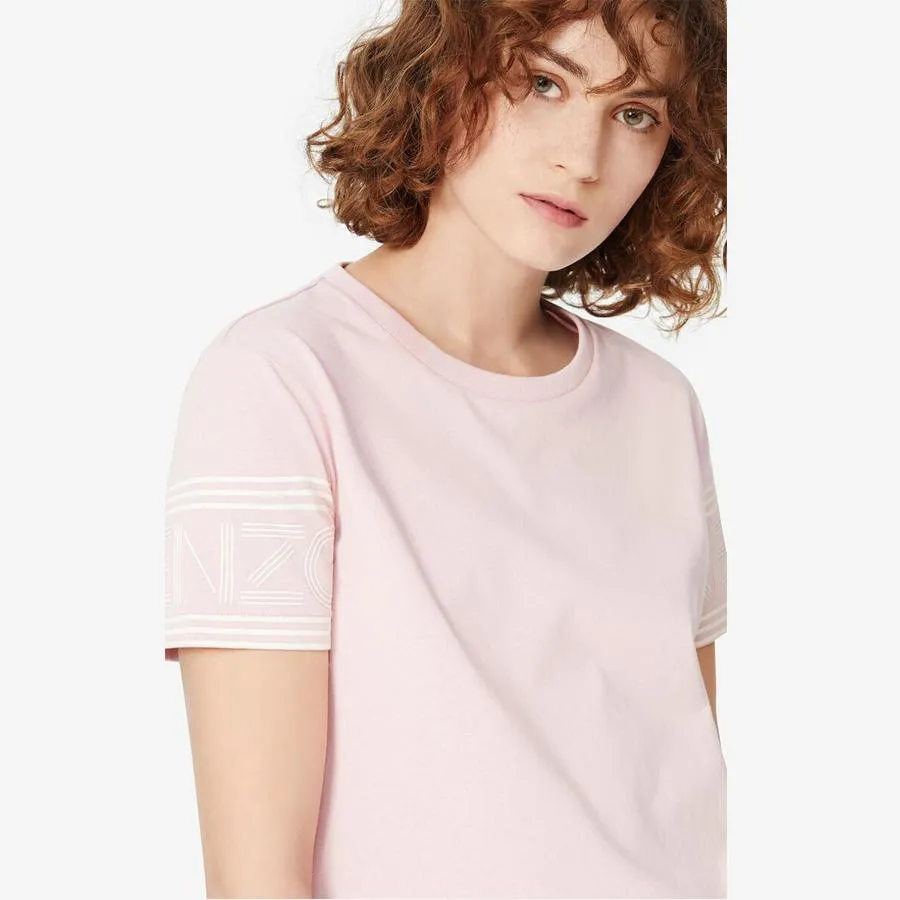 Áo Phông Kenzo Logo T-shirt Màu Hồng Cho Nữ