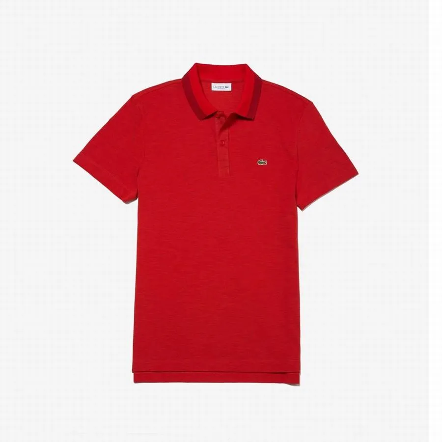 Áo Phông Lacoste Men's Regular Fit Pique Polo Shirt Màu Đỏ