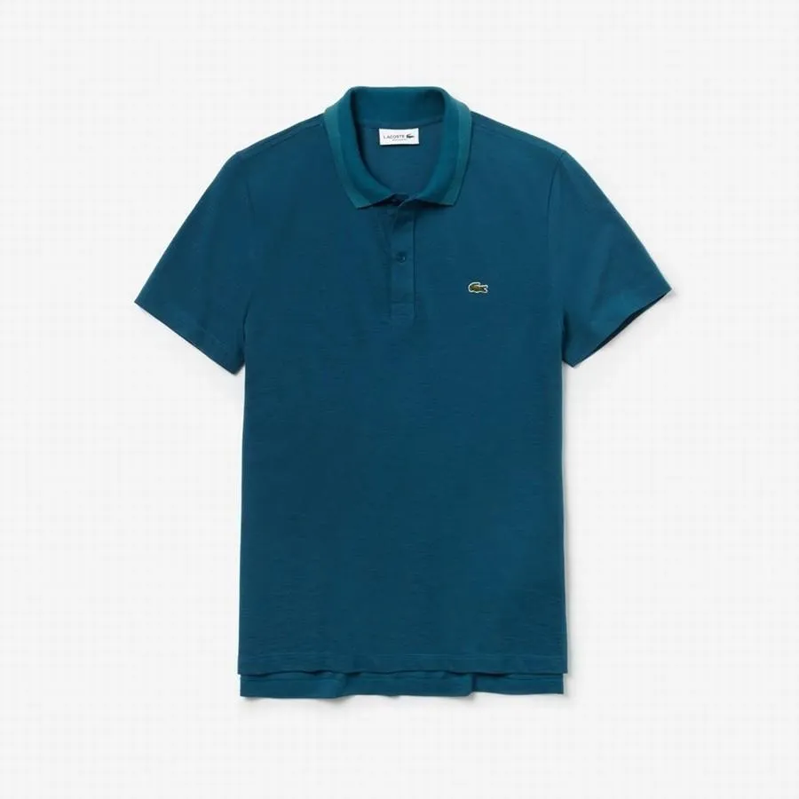Áo Phông Lacoste Men's Regular Fit Pique Polo Shirt Màu Xanh Tối