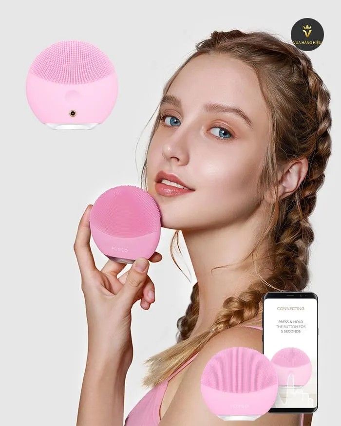 Máy Rửa Mặt Foreo Luna Mini 3 Màu Hồng Nhạt - Pearl Pink - Máy rửa mặt - Vua Hàng Hiệu