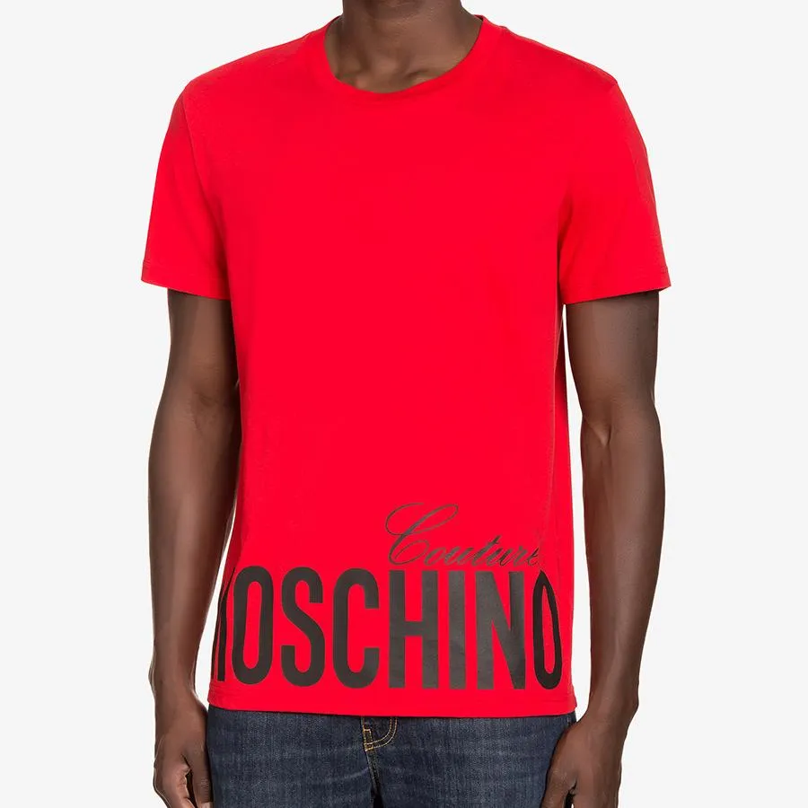 Áo Phông Moschino Jersey T-Shirt With Logo Red - Thời trang - Vua Hàng Hiệu