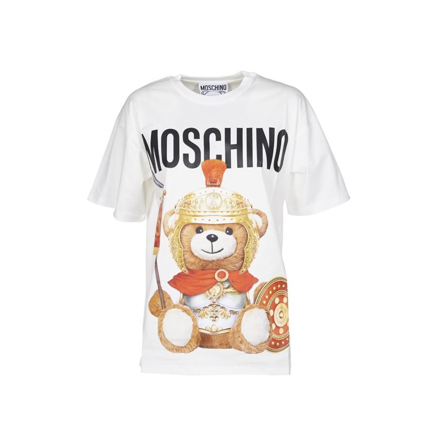 Áo Phông Moschino Roman Teddy Bear T-Shirt White - 1