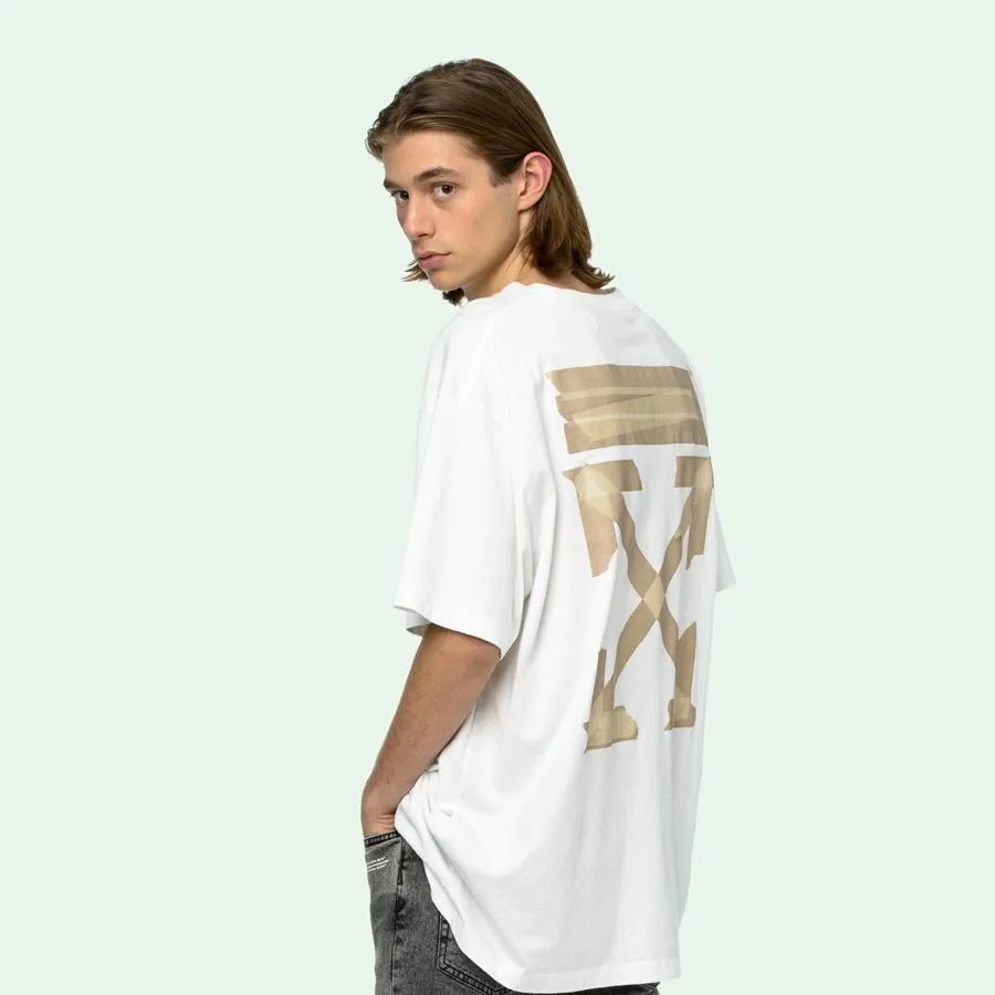 Áo Phông Off-White Tape Arrows S/S Over T-Shirt Màu Trắng - Thời trang - Vua Hàng Hiệu